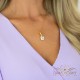 925 Sterling Silver pendant “Crystal Drop (Aurora Borealis)” with Preciosa® crystals