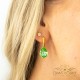 925 Sterling Silver earrings “Crystal Drop (Peridot)” with Preciosa® crystals