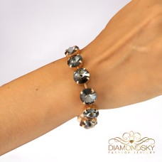 Bracelet “Vortex” (Nightfall) with Preciosa® crystals