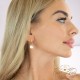 925 Sterling Silver earrings “Crystal Drop (Honey)” with Preciosa® crystals