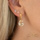 925 Sterling Silver earrings “Crystal Drop (Honey)” with Preciosa® crystals