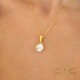 Hõbedane ripats „Crystal Drop (Honey)“ Preciosa® kristallidega