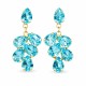 Kõrvarõngad „Amber II (Aqua Bohemica)“ Preciosa® kristallidega