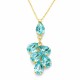 Ripats „Amber II (Aqua Bohemica)“ Preciosa® kristallidega