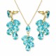 Jewelry Set “Amber II (Aqua Bohemica)” created with Preciosa® crystals