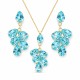 Jewelry Set “Amber II (Aqua Bohemica)” created with Preciosa® crystals