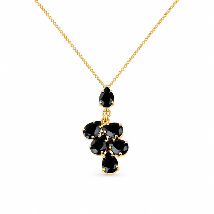Jewelry Set “Amber II (Jet)” created with Preciosa® crystals