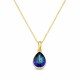 Pendant “Crystal Drop” (Bermuda Blue) dazzling with Crystals by Swarovski®