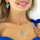 Jewelry Set “Amber II (Aqua Bohemica)” created with Preciosa® crystals
