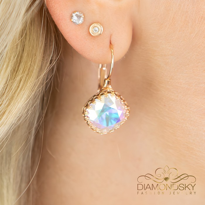 Ehtekomplekt naistele „Vintage IV (Aurora Borealis)“ Swarovski® kristallidega