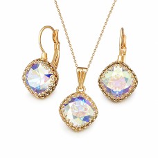 Ehtekomplekt naistele „Vintage IV (Aurora Borealis)“ Swarovski® kristallidega