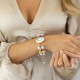 Käevõru naistele DiamondSky „Akrus (Aurora Borealis)“ Swarovski kristallidega