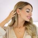 Женский комплект «Ослепительный Блеск V (Golden Shadow)» с кристаллами Swarovski®