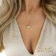 Женский комплект «Ослепительный Блеск V (Golden Shadow)» с кристаллами Swarovski®