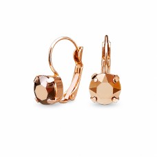Naiste kõrvarõngad Diamond Sky „Glory II (Rose Gold)“ koos Swarovski kristallidega
