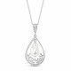 925 Sterling Silver Pendant “Baroque Drop” created with Pearls by Swarovski®