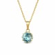 Ehete komplekt naistele DiamondSky „Sädelev Akvamariin“ Swarovski® kristallidega