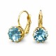 Ehete komplekt naistele DiamondSky „Sädelev Akvamariin“ Swarovski® kristallidega