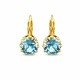 Kõrvarõngad naistele DiamondSky „Sädelev Akvamariin“ (Aquamarine Blue) Swarovski® kristallidega
