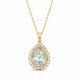 Комплект «Небесная Капля (White Patina)» с кристаллами Swarovski®