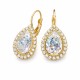 Комплект «Небесная Капля (White Patina)» с кристаллами Swarovski®