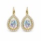Kõrvarõngad naistele DiamondSky „Taevapiisk (White Patina)“ Swarovski® kristallidega