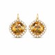 Earrings “Glare III (Golden Shadow)” created with Crystals by Swarovski®