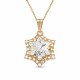 Кулон «Снежинка» с кристаллами Swarovski®