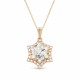 Кулон «Снежинка» с кристаллами Swarovski®