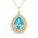 Ripats „Jasmine (Aquamarine)“ Swarovski® kristallidega