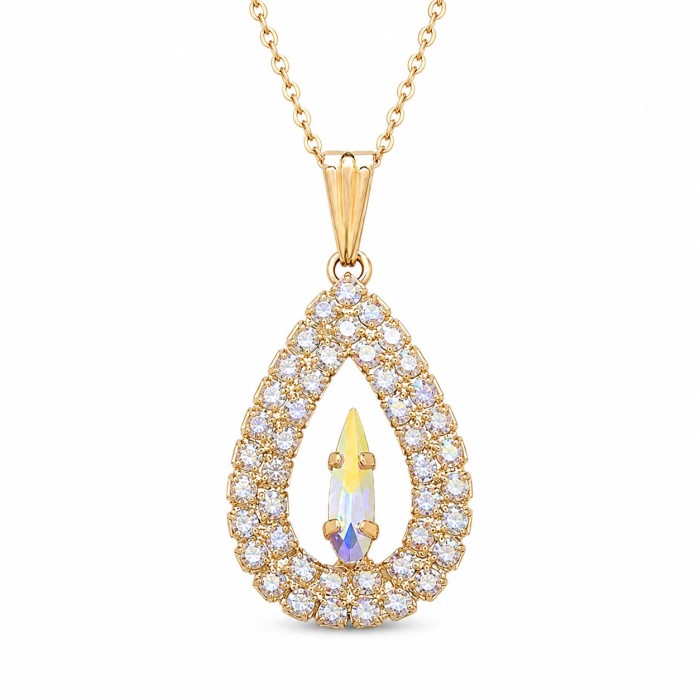 Pendant “Atlantis” (Aurora Borealis) dazzling with Crystals by Swarovski®