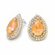 Женский комплект «Жасмин (Peach DeLite)» с кристаллами Swarovski®
