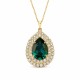 Pendant “Jasmine (Emerald)” created with Crystals by Swarovski®