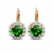Earrings “Glory II” (Fern Green) created with Crystals by Swarovski®