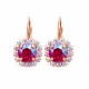 Kõrvarõngad „Glory II (Light Siam Shimmer)“ Swarovski® kristallidega