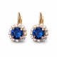 Kõrvarõngad „Glory II (Bermuda Blue)“ Swarovski® kristallidega