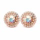 Earrings “Andrea” (Aurora Borealis) dazzling with Crystals by Swarovski®