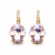 Серьги «Крит (Violet)» с кристаллами Preciosa®