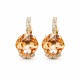 Серьги «Крит (Light Peach)» с кристаллами Preciosa®