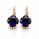 Earrings “Crete (Dark Indigo)” created with Preciosa® crystals