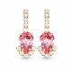 Серьги «Леонора II (Light Pink)» с кристаллами Preciosa®