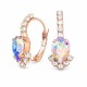 Earrings “Leonora II (Aurora Borealis)” created with Preciosa® crystals