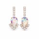 Earrings “Leonora II (Aurora Borealis)” created with Preciosa® crystals