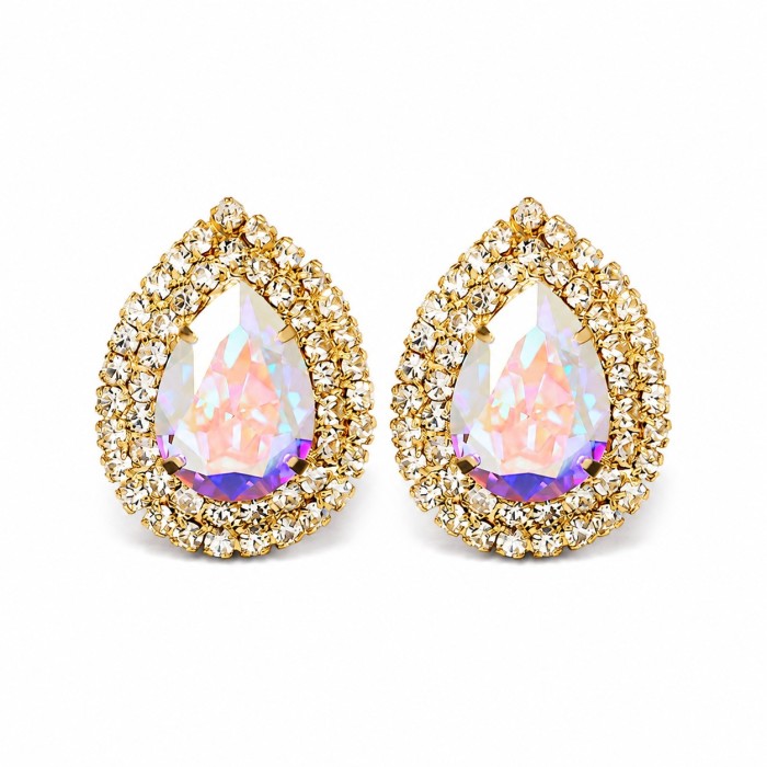 Kõrvarõngad „Jasmine (Aurora Borealis)“ Swarovski® kristallidega