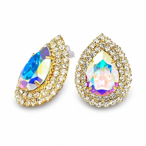 Kõrvarõngad „Jasmine (Aurora Borealis)“ Swarovski® kristallidega