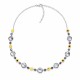 Свадебное колье «Вортекс (Nightfall / Jet Hematite / Aurum)» с кристаллами Preciosa®