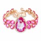 Käevõru naistele DiamondSky „Celestial Drop II (Lotus Pink DeLite)“ Swarovski kristallidega