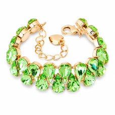 Bracelet “Serafina” (Peridot) with Preciosa® crystals