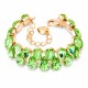 Käevõru naistele DiamondSky „Serafina (Peridot)“ Preciosa® kristallidega