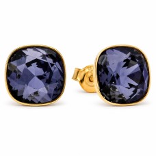 925 Sterling Silver Earrings “Glare (Graphite)” created with Crystals by Swarovski®